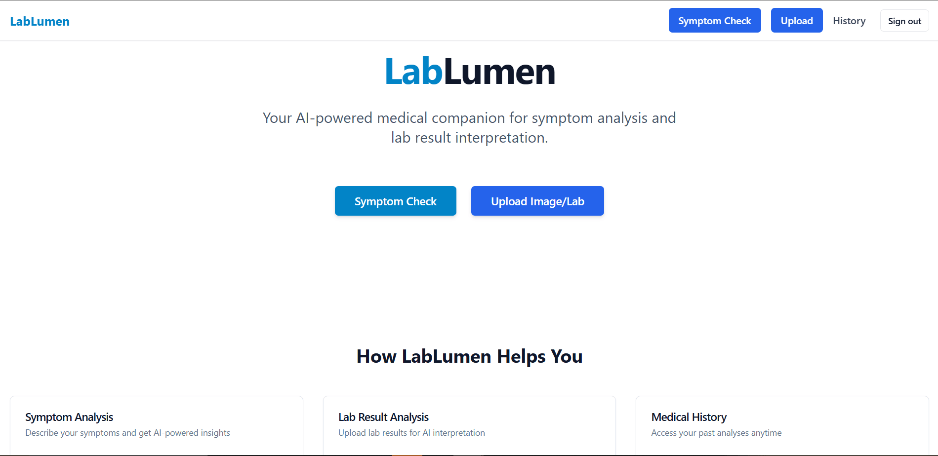 LabLumen Medical Checker
